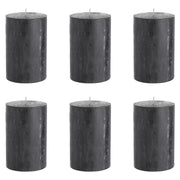 Kerze RUSTIC 6er-Set - Wachs