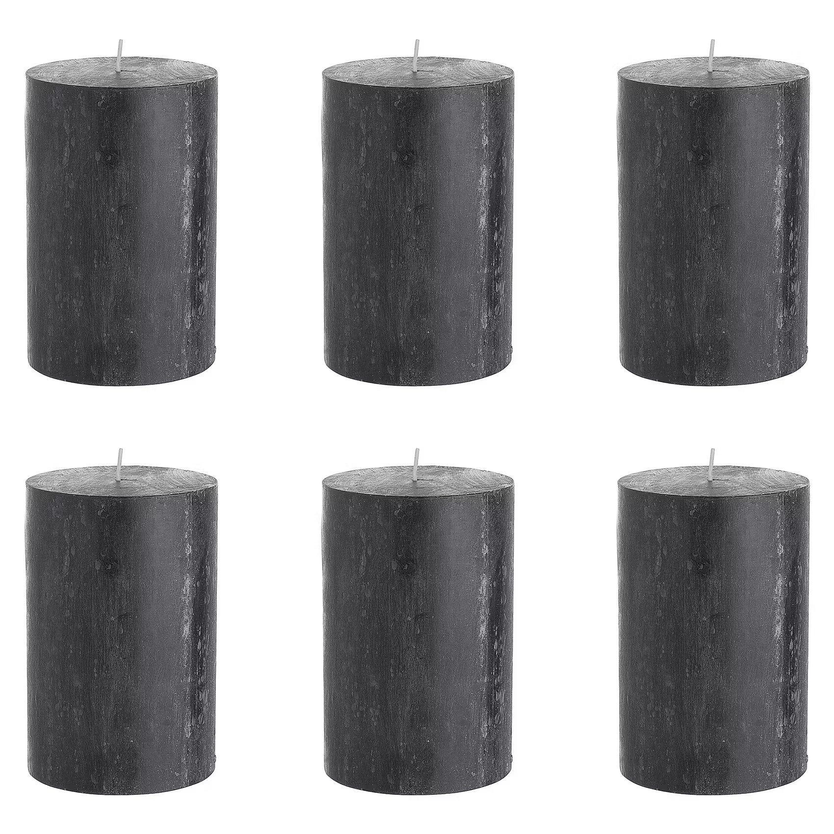 Kerze RUSTIC 6er-Set - Wachs