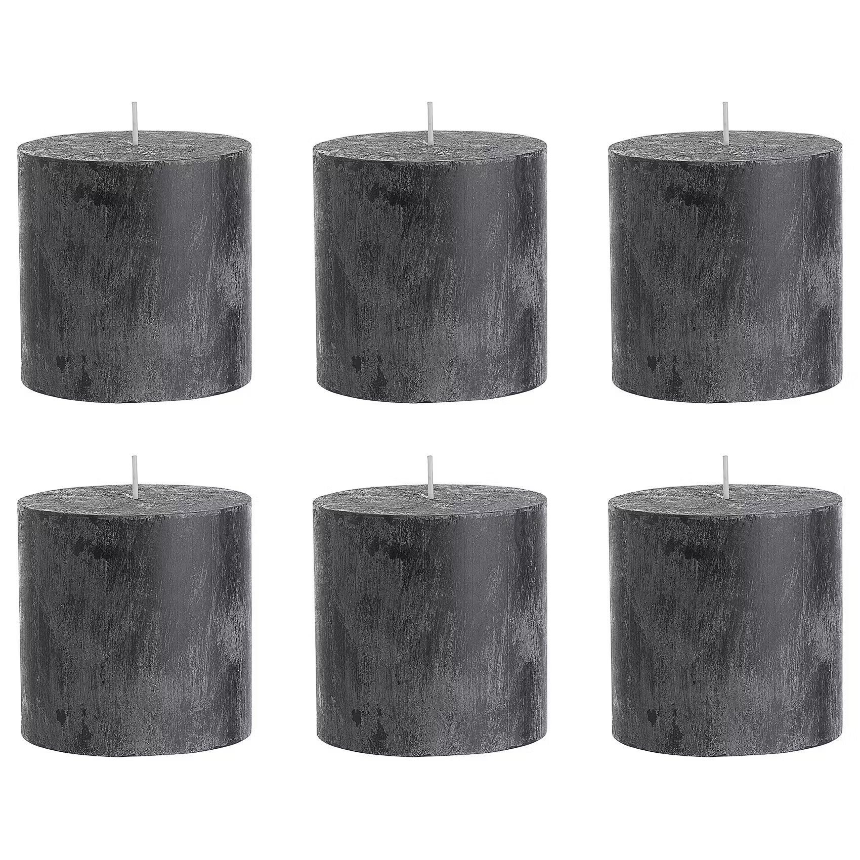 Kerze RUSTIC 6er-Set - Wachs