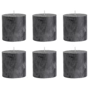 Kerze RUSTIC 6er-Set - Wachs