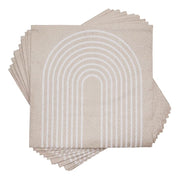 APRÈS Papierserviette 6er-Set - Recyclingpapier - Natur - 20 Stück
