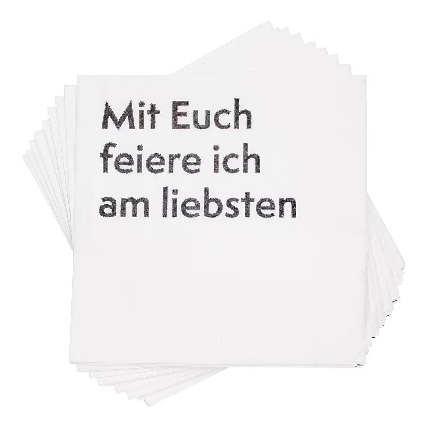 Papierserviette  APRÈS 6er-Set - Papier - Weiß - 20 Stück