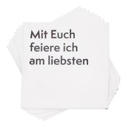 Papierserviette  APRÈS 6er-Set - Papier - Weiß - 20 Stück