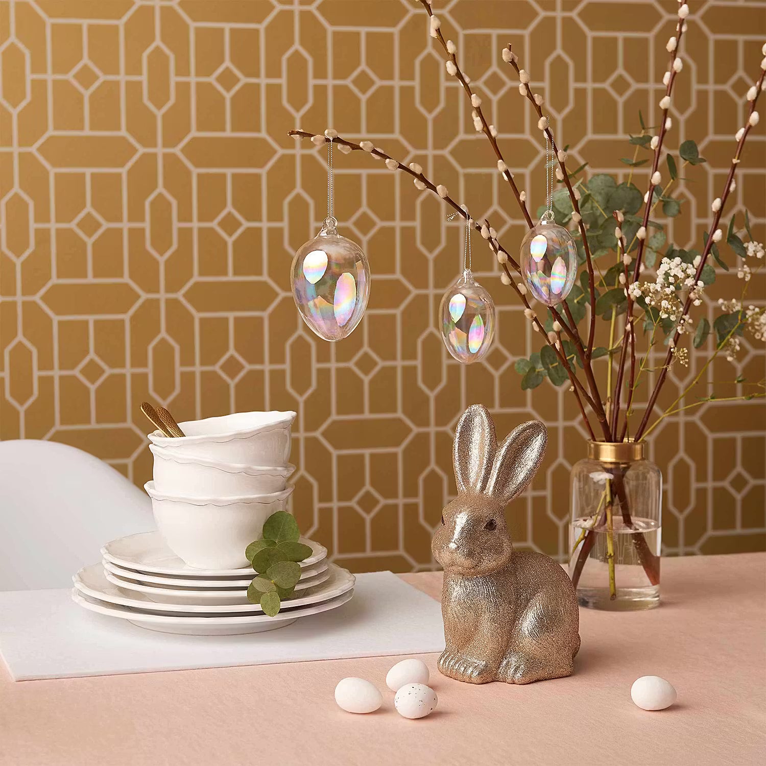 Deko-Hase EASTER 6er-Set