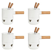 HOT CHOC Mini-Schokofondue Herz 4er-Set