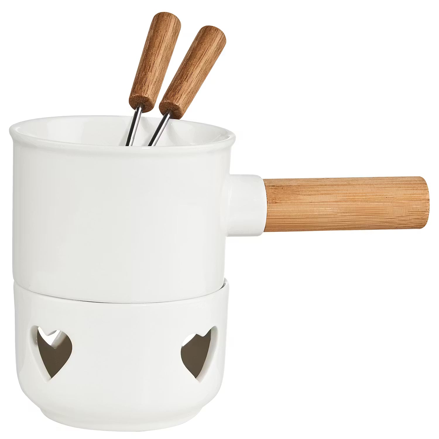 HOT CHOC Mini-Schokofondue Herz 4er-Set