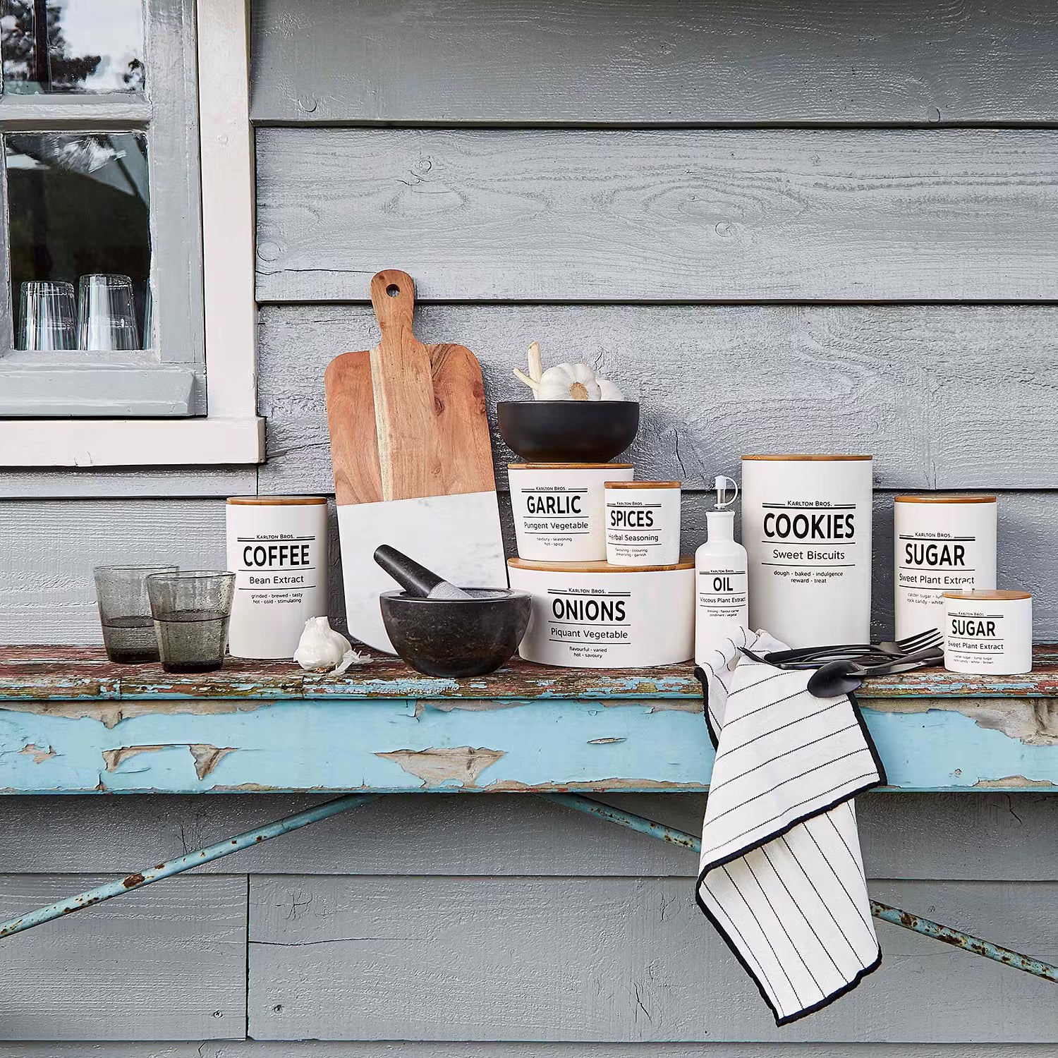 KARLTON BROS. Ölflasche 4er-Set