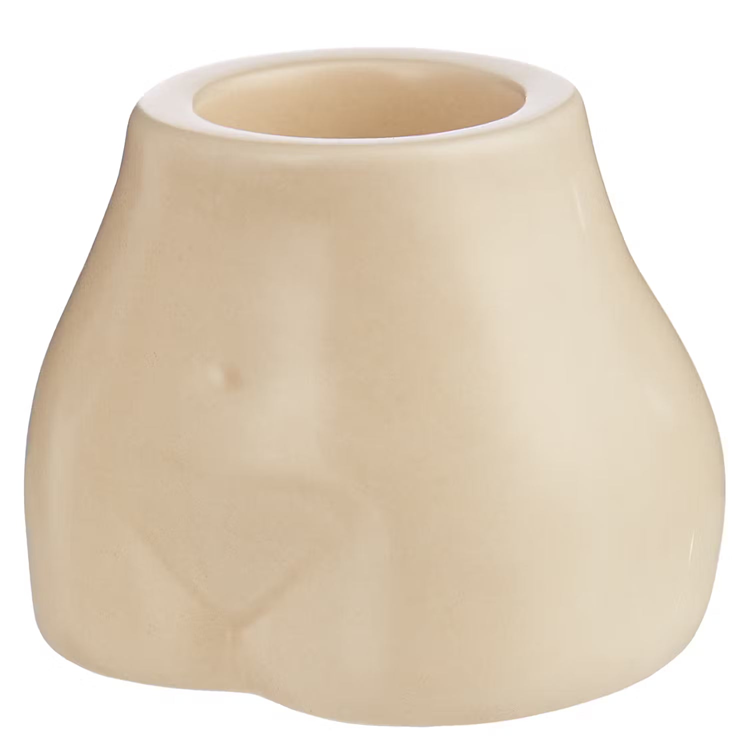 BOODY Teelichthalter 6er-Set - Steingut - Beige