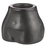 BOODY Teelichthalter 6er-Set - Steingut - Schwarz