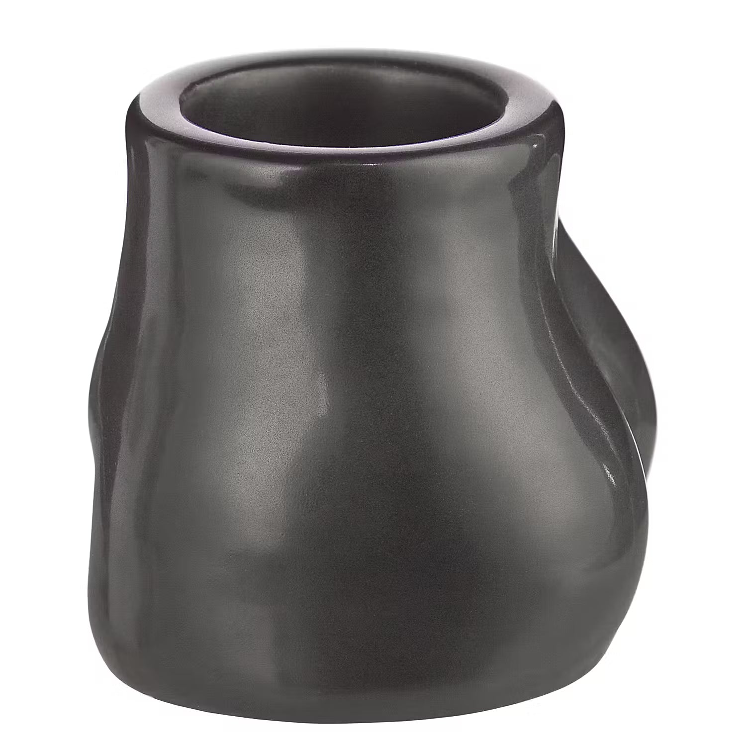 BOODY Teelichthalter 6er-Set - Steingut - Schwarz