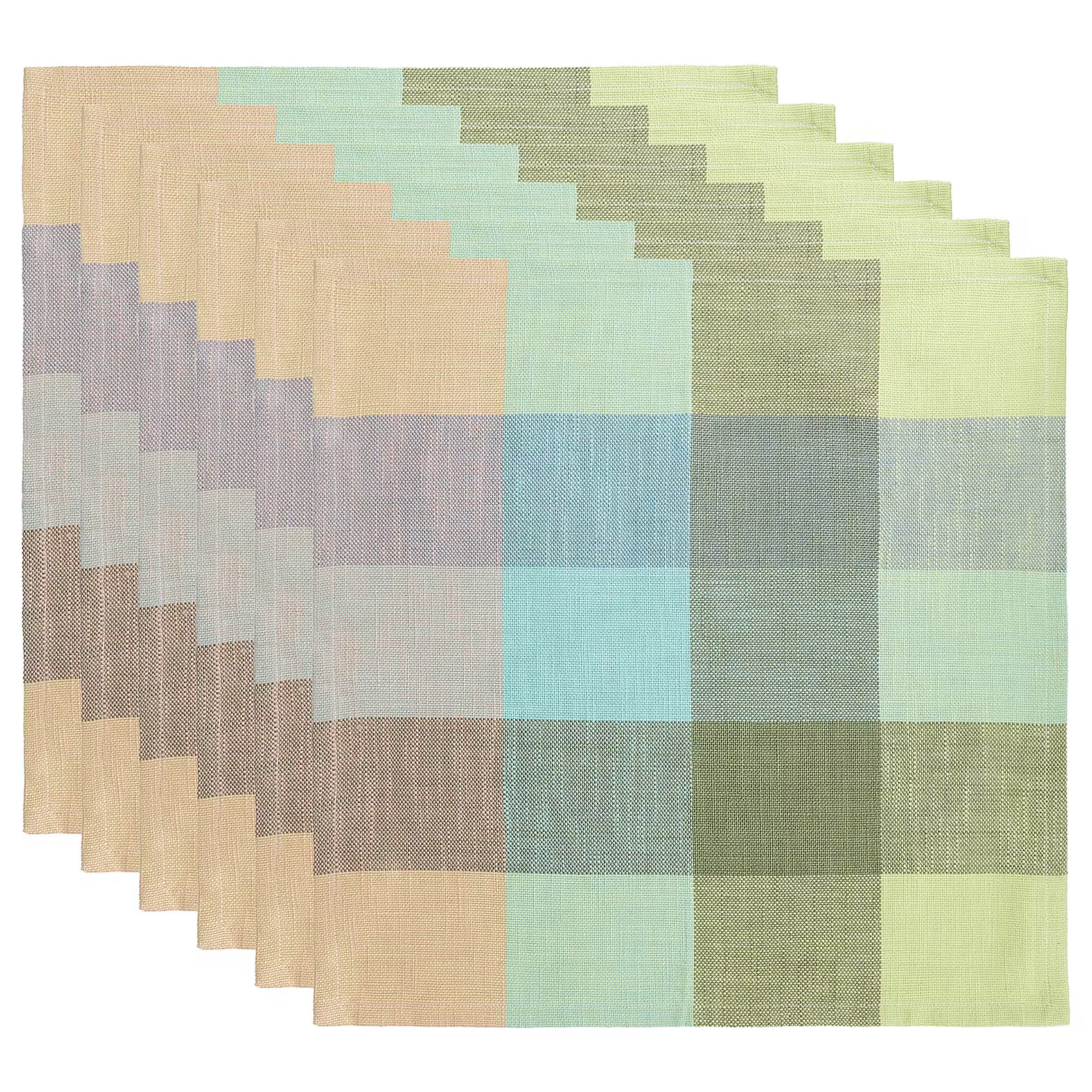SPRING VIBES Serviette 6er-Set - Baumwolle - Bunt