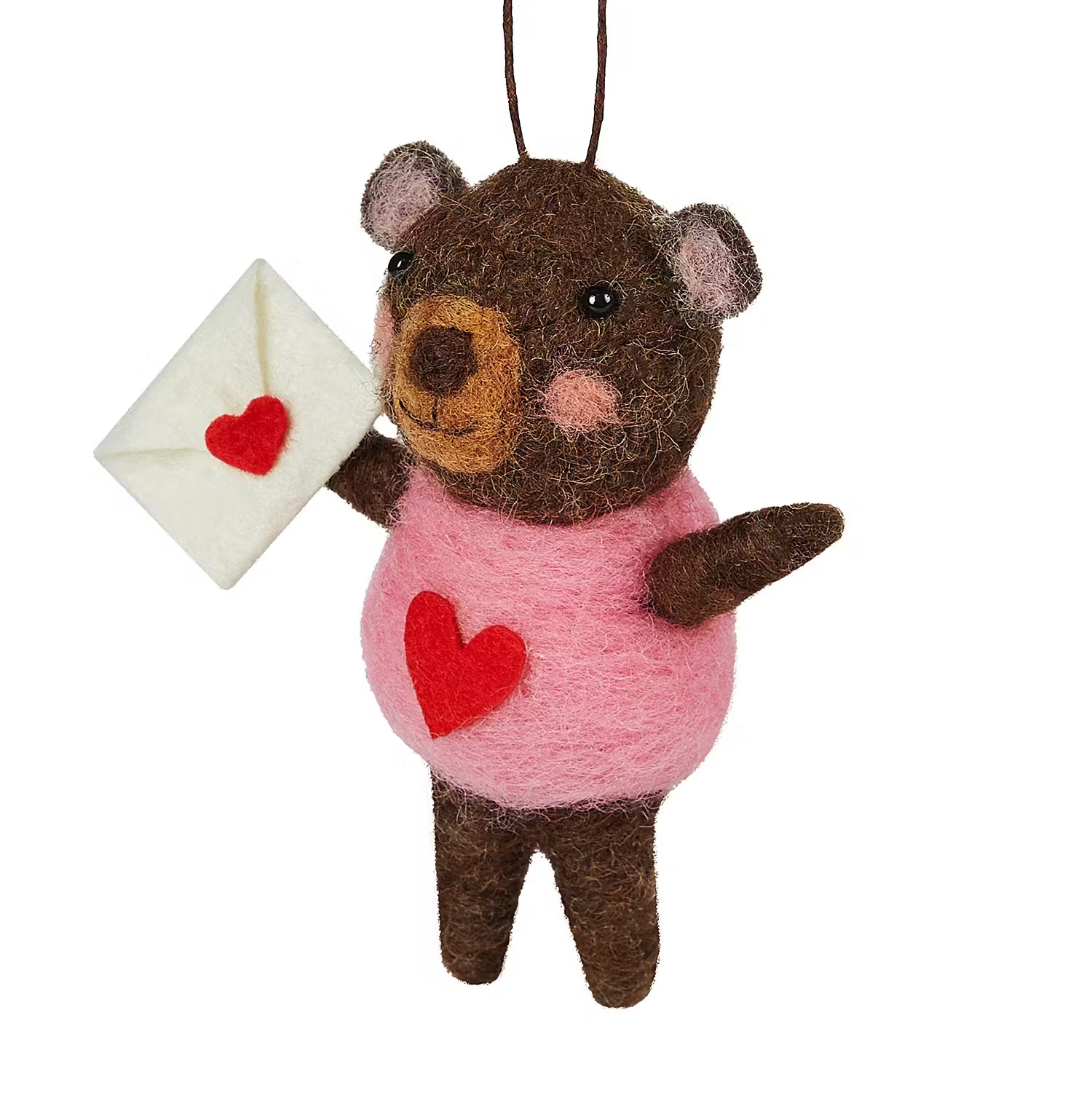 Bärchen FUNKY FRIENDS 6er-Set - Filz - Braun