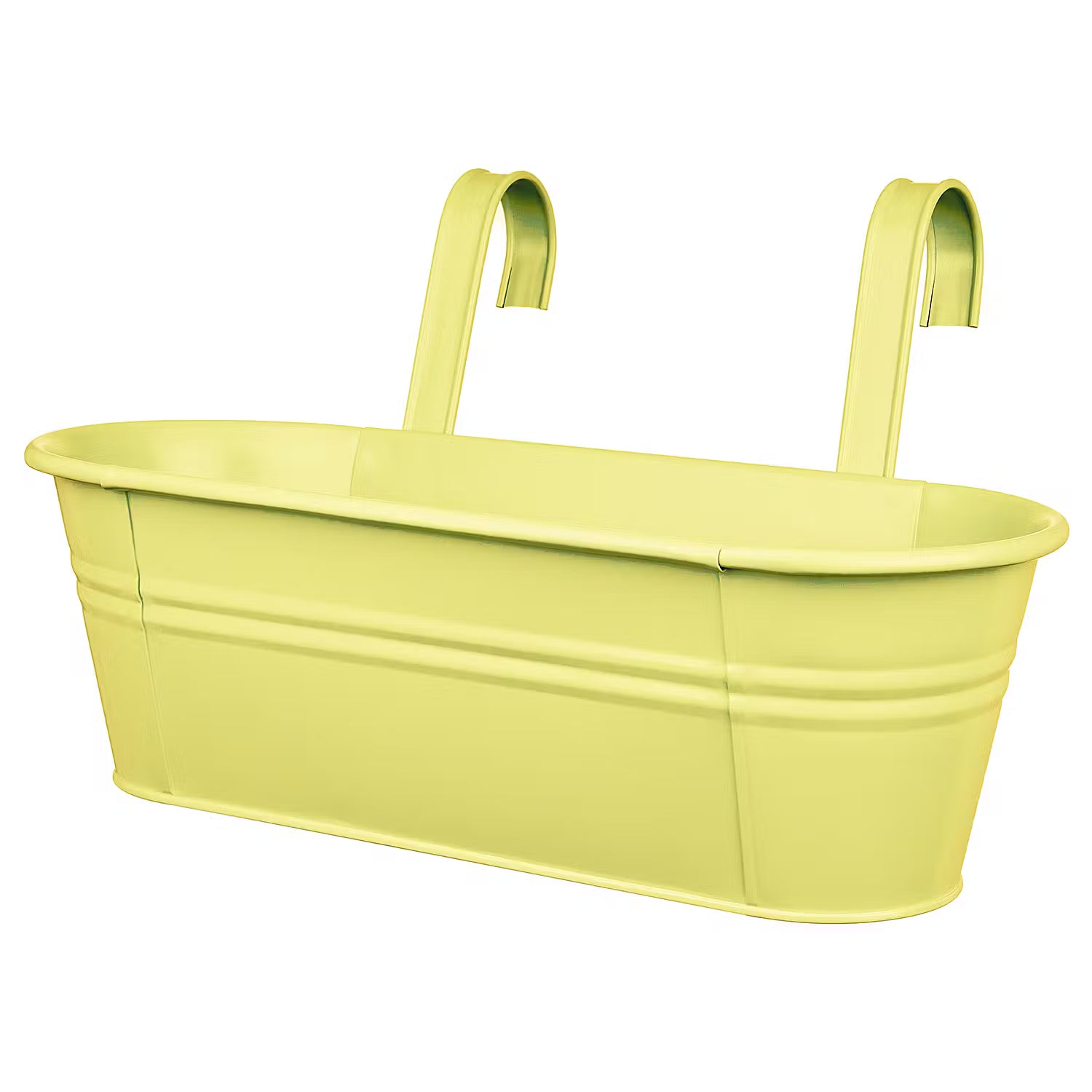ZINC Hängekasten 4er-Set - Gelb - 50 x 15 x 20 cm