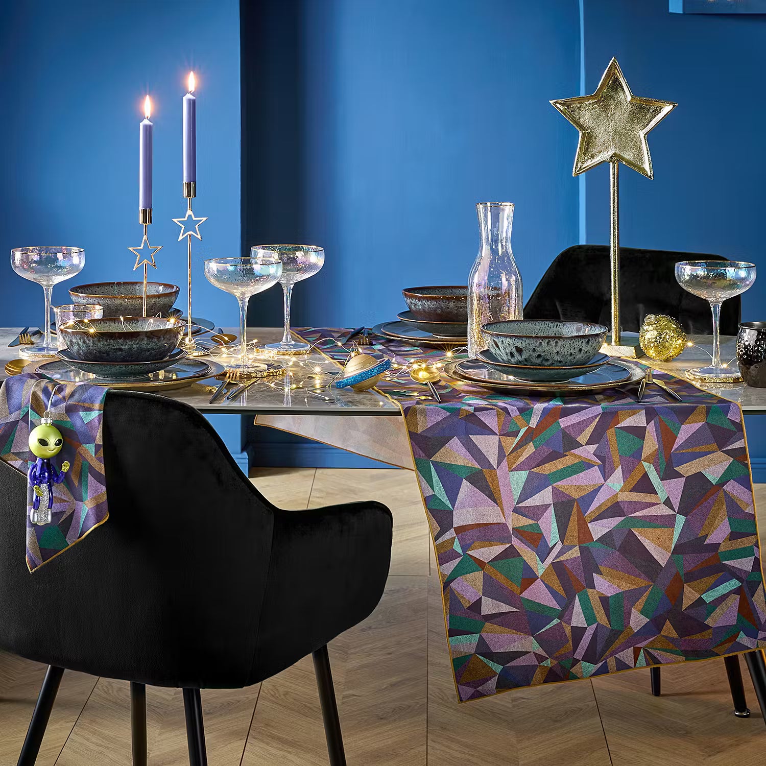 KALEIDOSCOPE Serviette 6er-Set - Baumwolle - Bunt