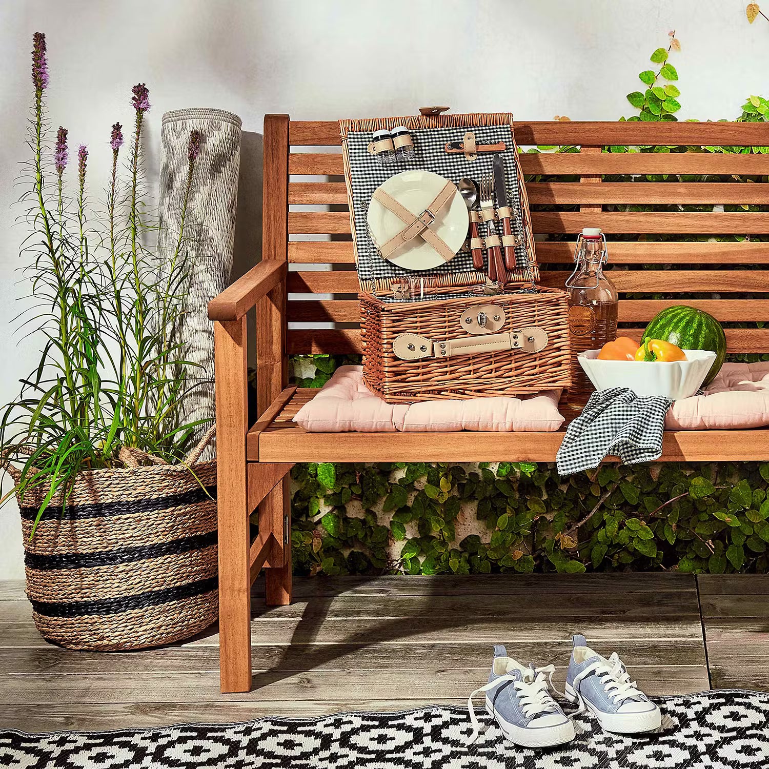 A DAY IN THE PARK Picknickkorb 4er-Set