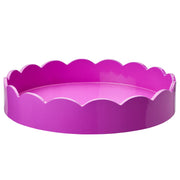 SCALLOP Tablett 2er-Set - MDF - Pink