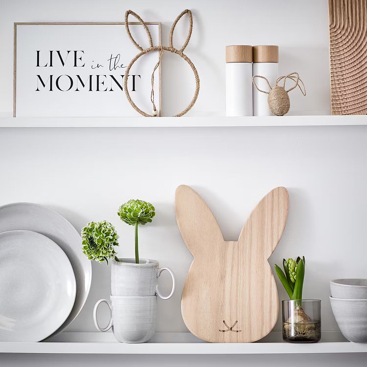 OAK KITCHEN Hase Schneidebrett - Braun - Eiche - 23 x 2 x 32 cm