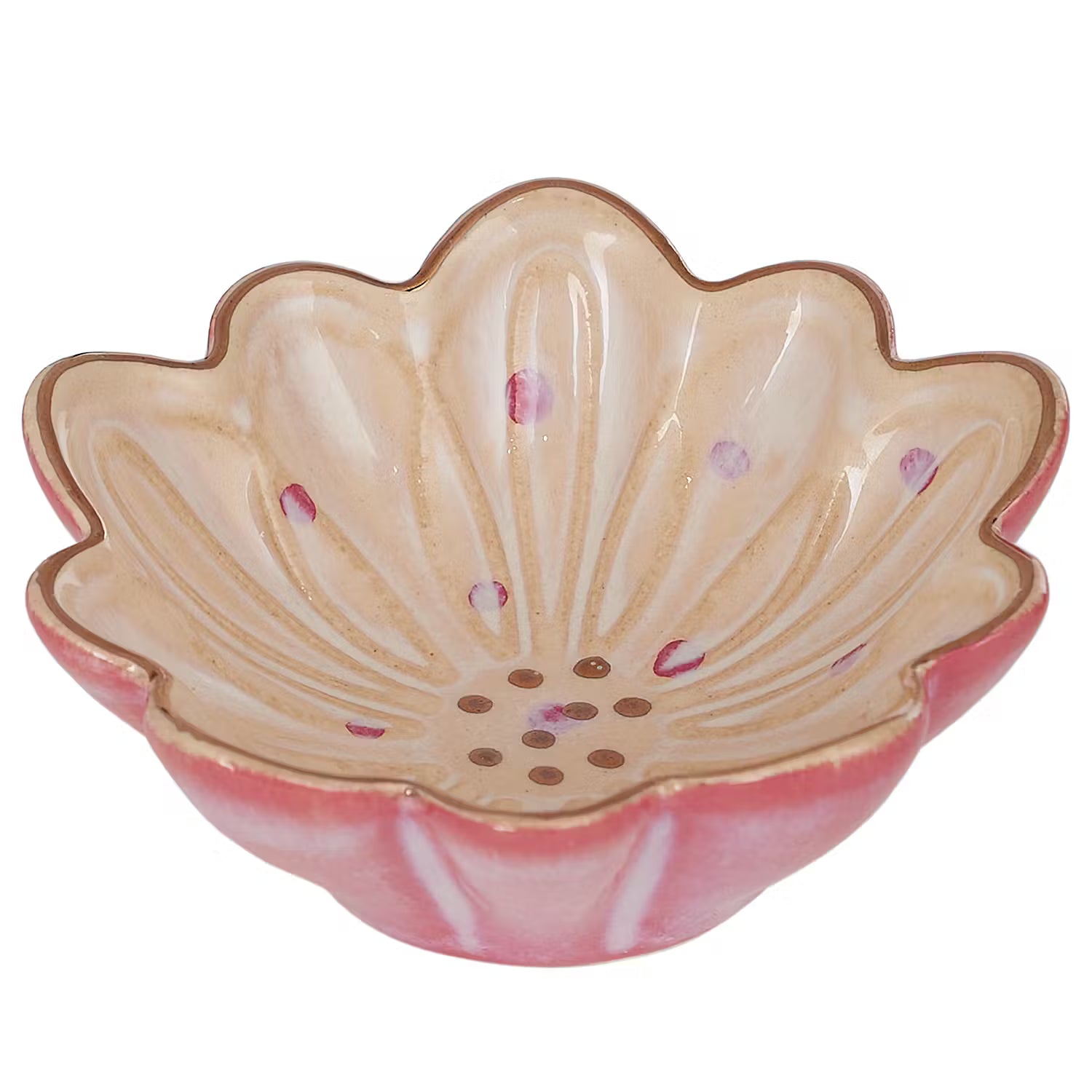 CHARMING Deko-Schale 12er-Set - Steingut - Creme