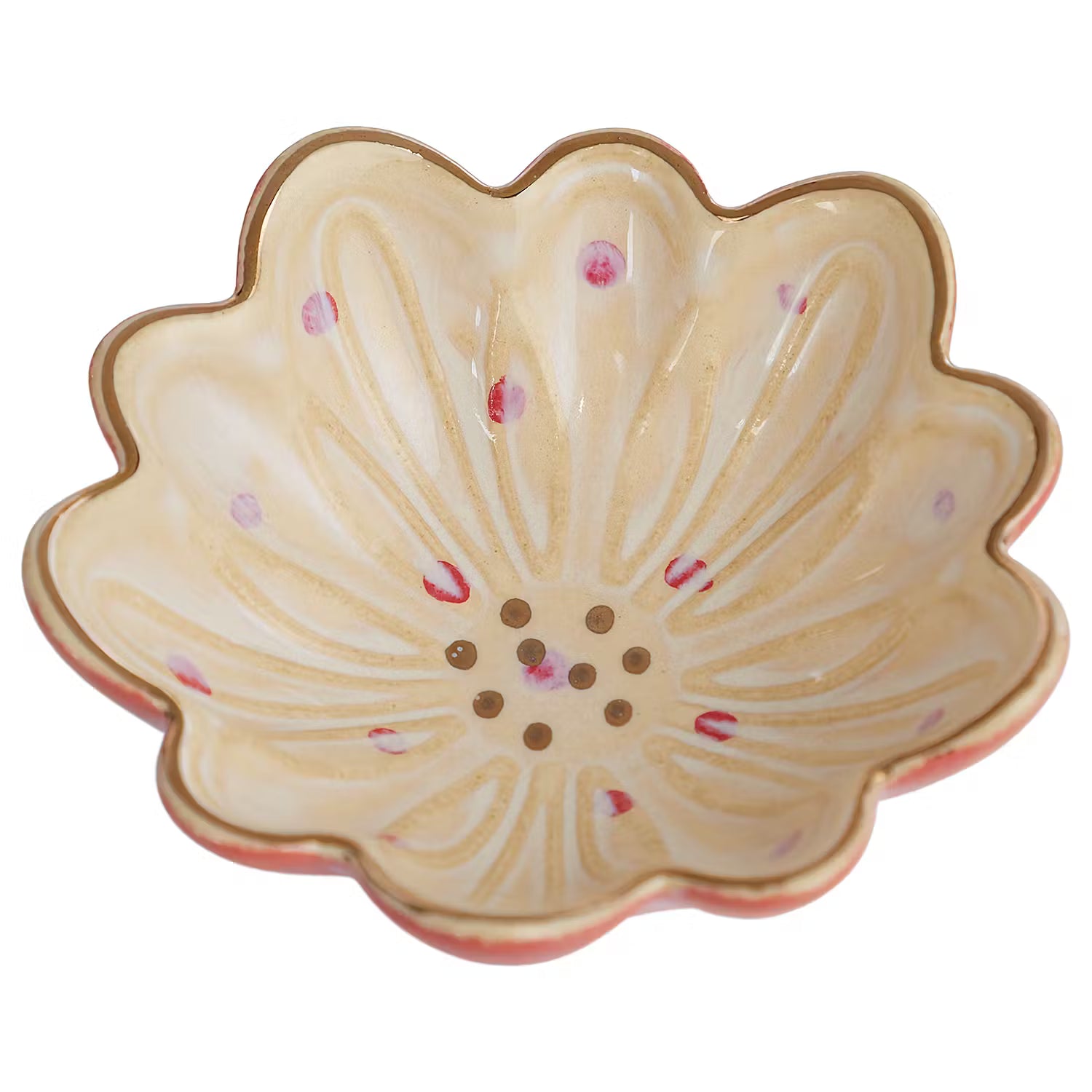 CHARMING Deko-Schale 12er-Set - Steingut - Creme