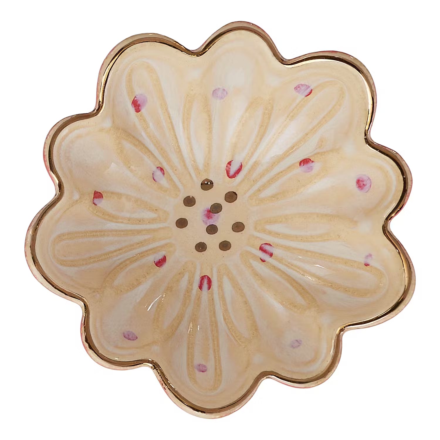 CHARMING Deko-Schale 12er-Set - Steingut - Creme