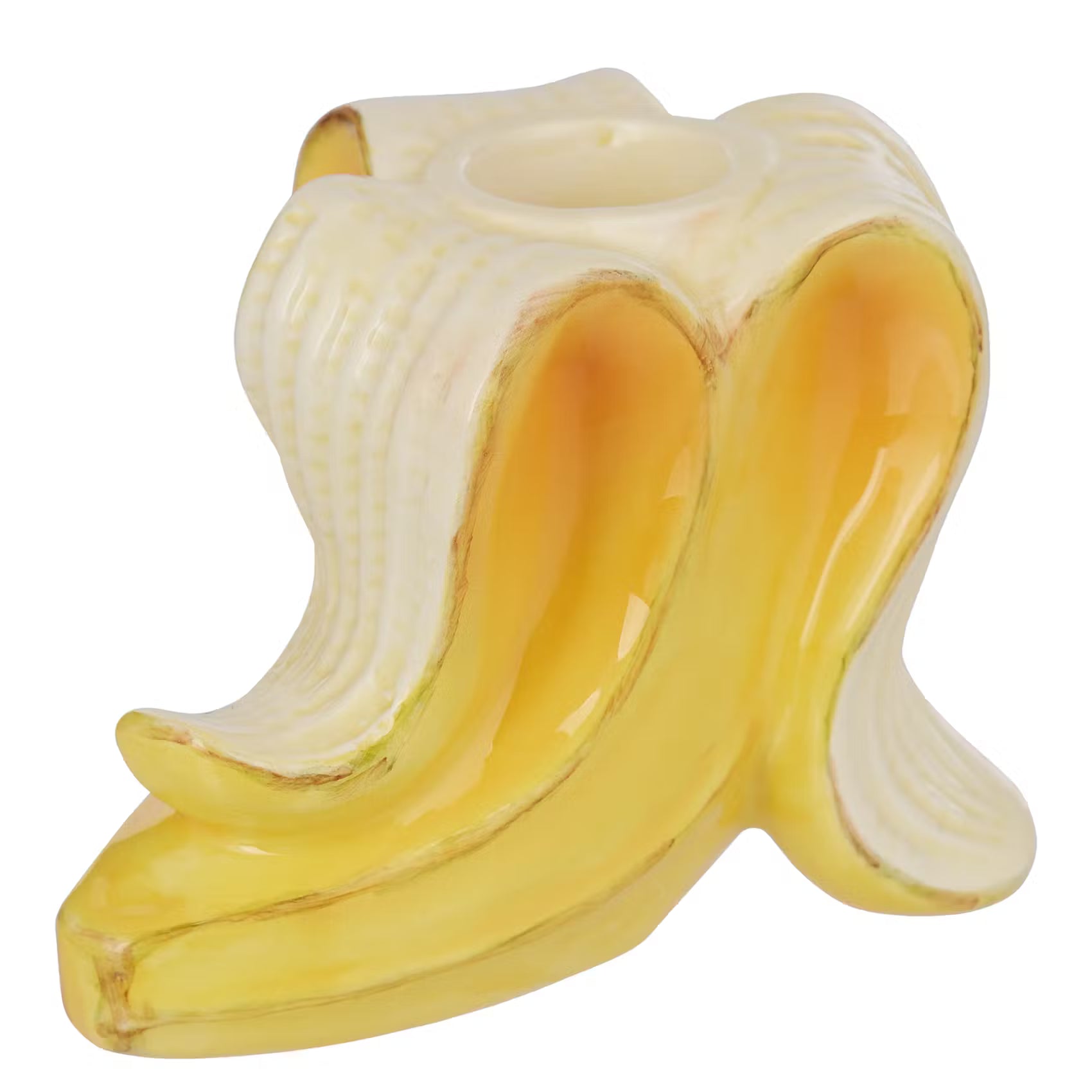 BANANA Kerzenhalter - Dolomit - Gelb