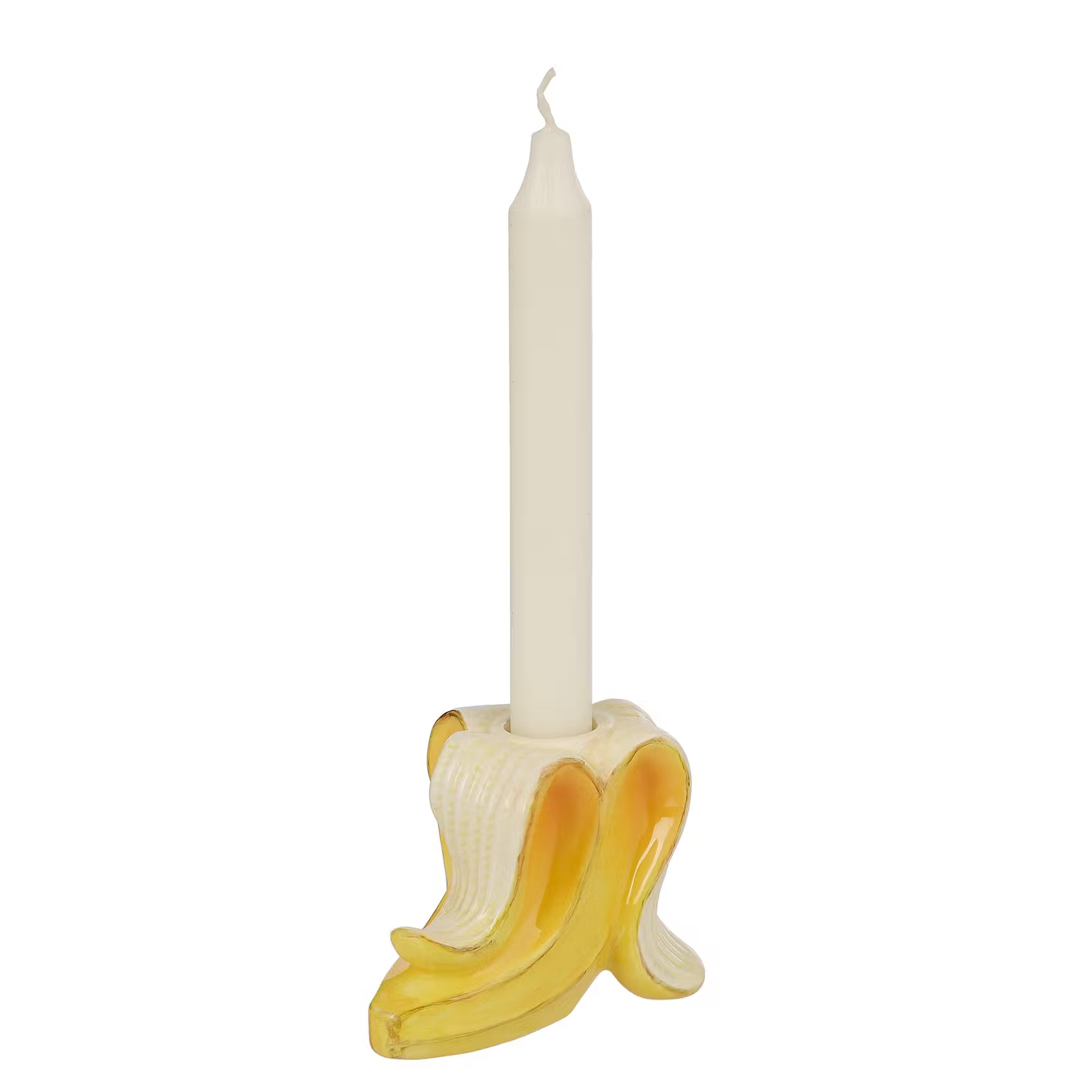BANANA Kerzenhalter - Dolomit - Gelb