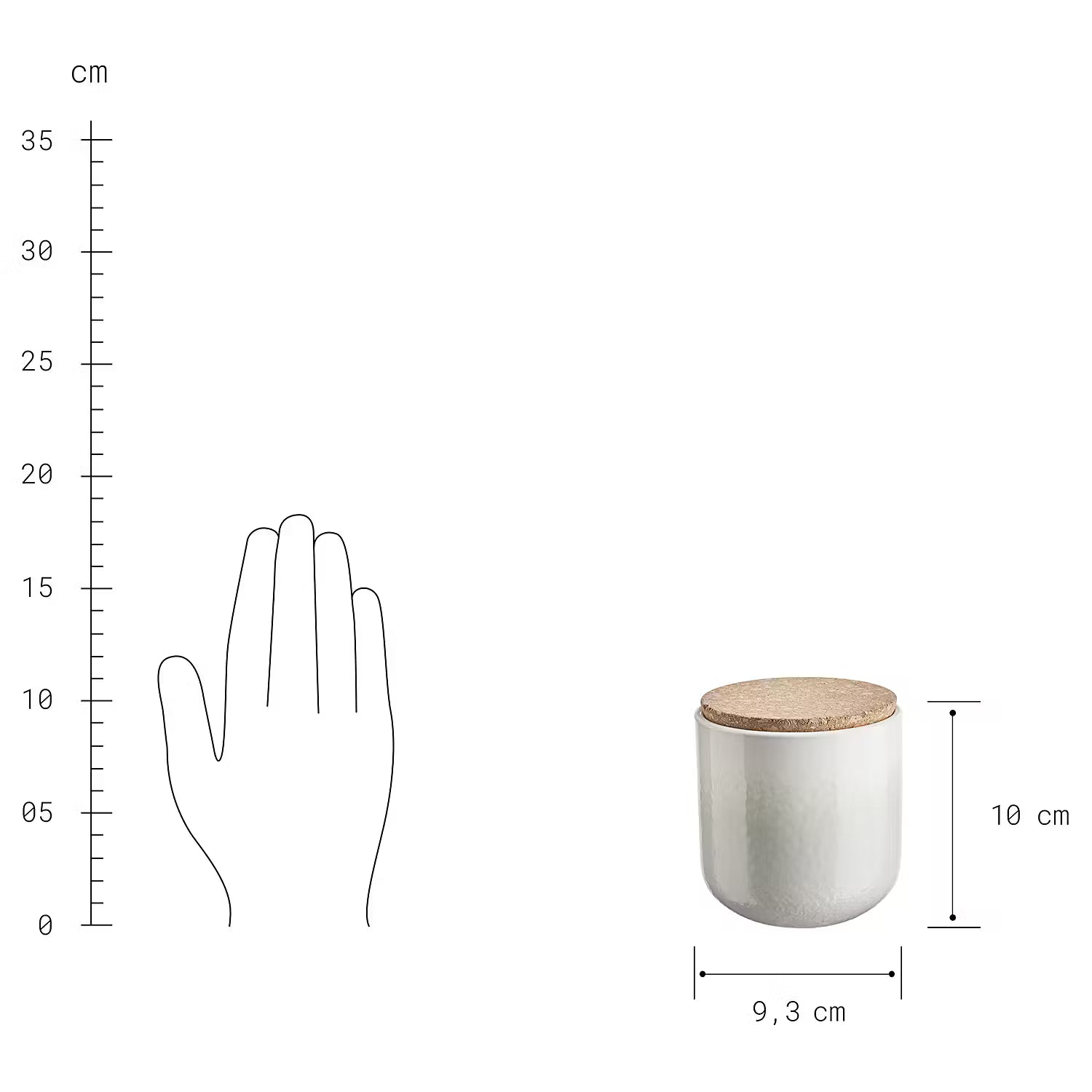 SCENTS OF HOME Duftkerze 4er-Set - Sojawachs / Keramik / Kork - Beige