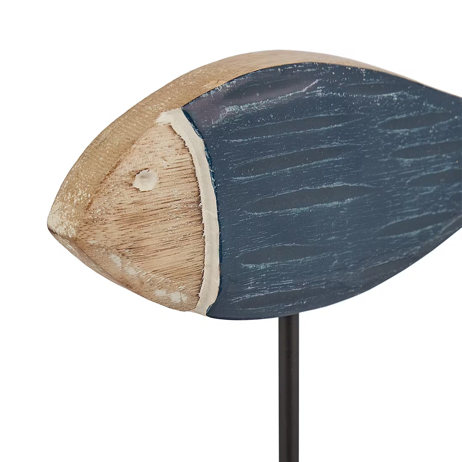 SEASIDE Deko-Fisch 6er-Set - Mangoholz - Blau