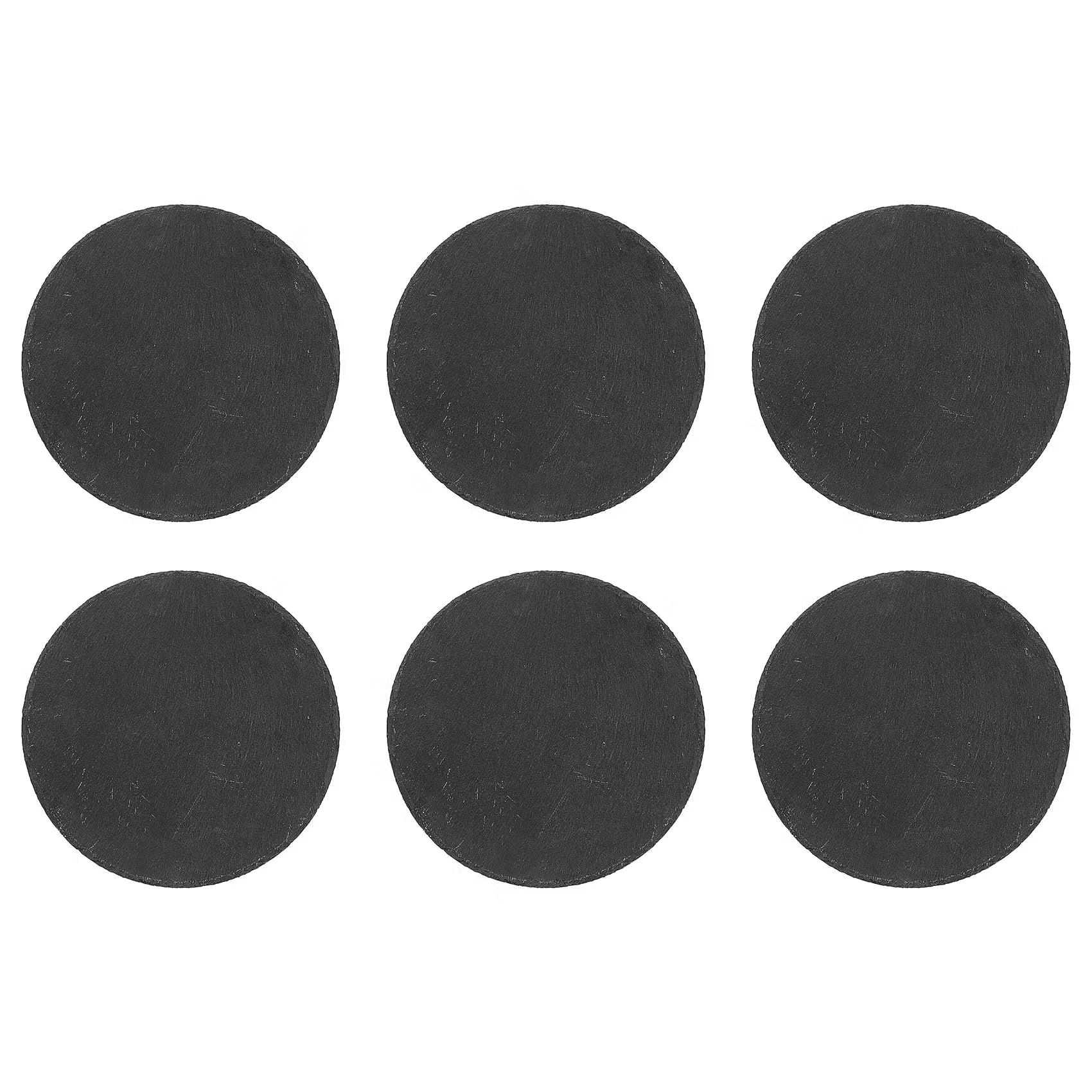 PLATEAU Schieferplatte 4er-Set - Schiefer - Schwarz