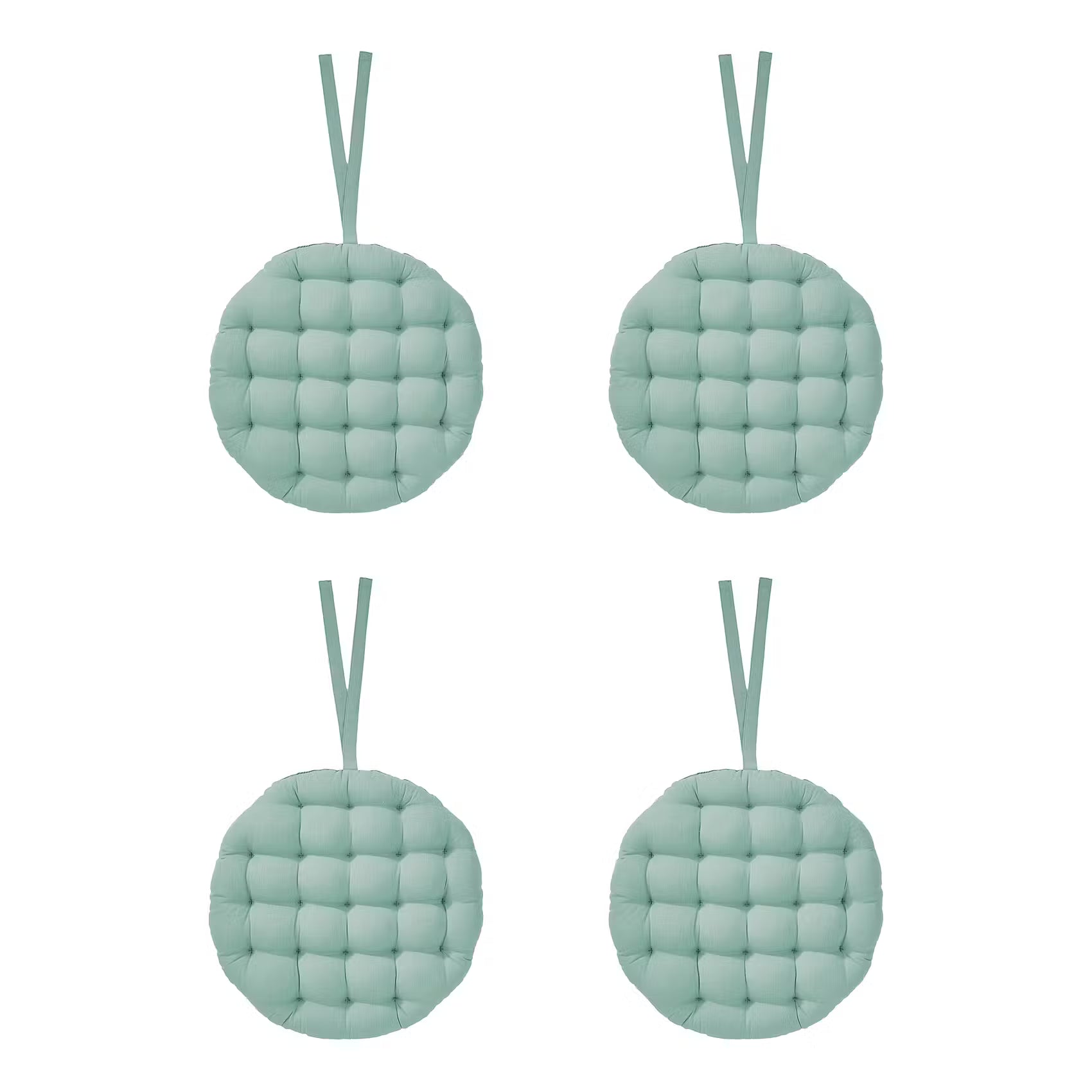 SOLID Stuhlkissen 4er-Set - Baumwolle / Polyester
