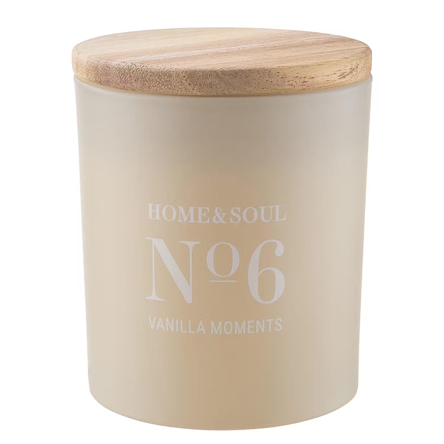 HOME & SOUL Duftkerze 4er-Set - Pinienholz / Sojawachs / Paraffin / Glas - Creme