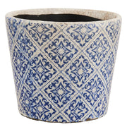 EVERGREEN Blumentopf 6er-Set - Terracotta - Blau