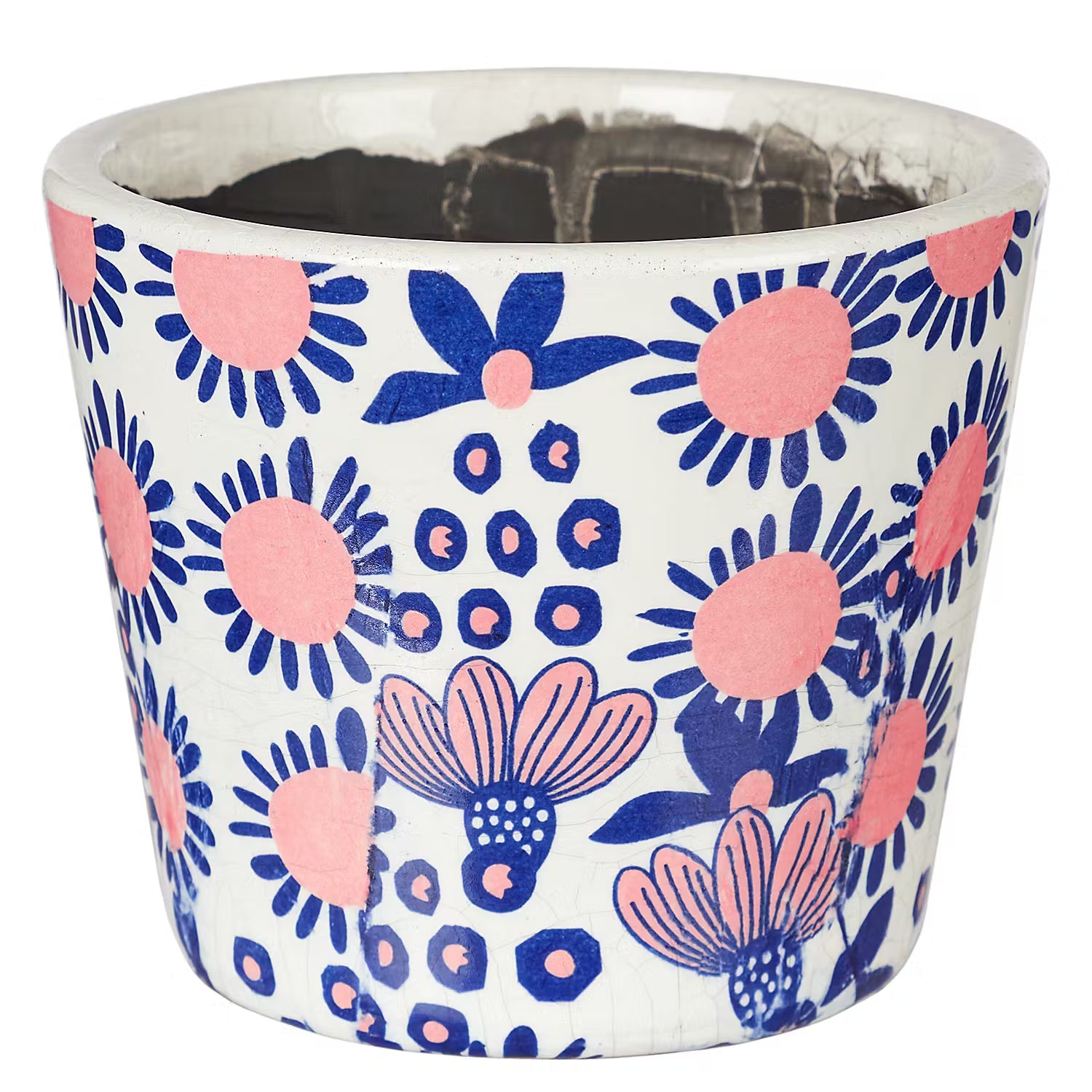 EVERGREEN Blumentopf 6er-Set - Terracotta - Blau