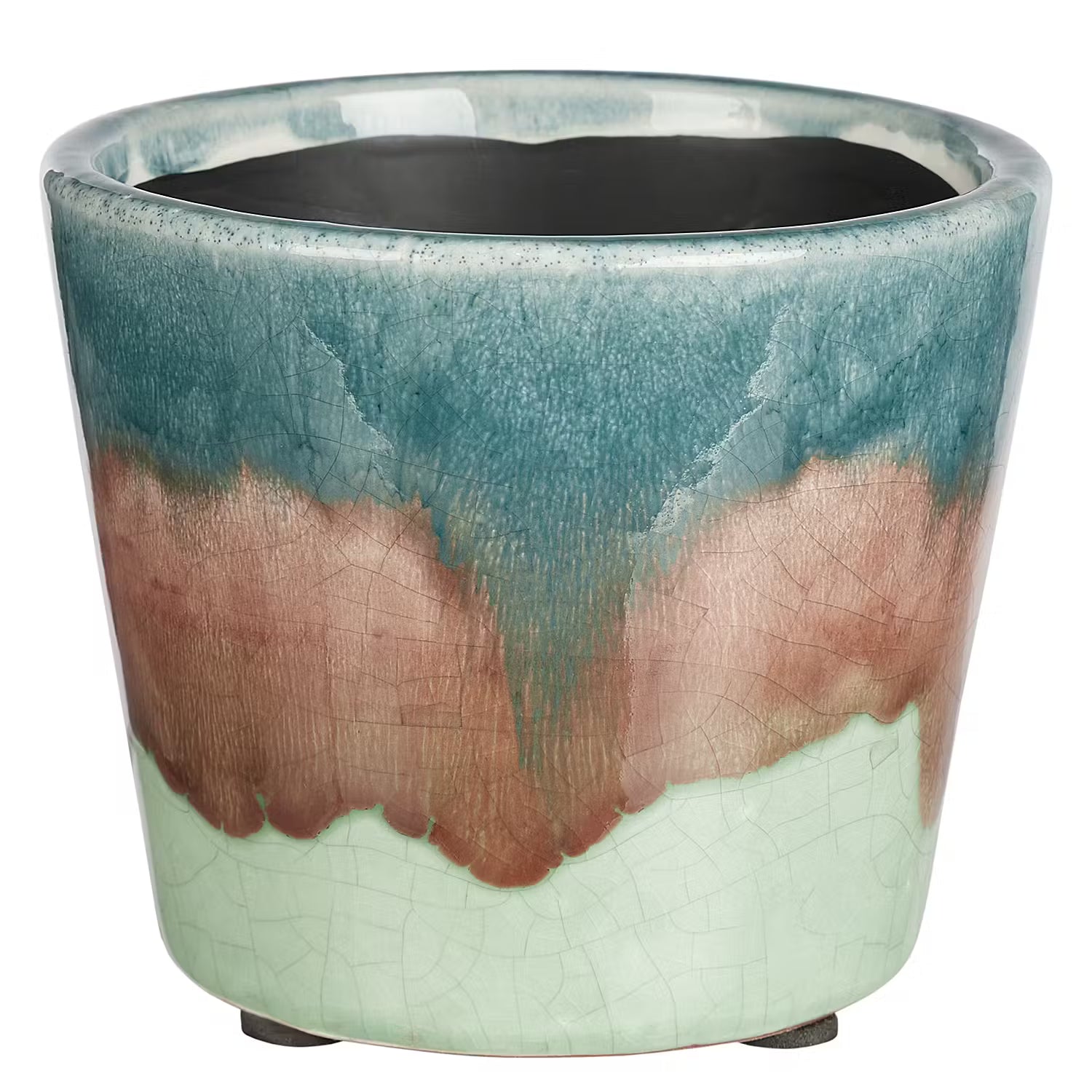 EVERGREEN Blumentopf 6er-Set - Terracotta - Grün