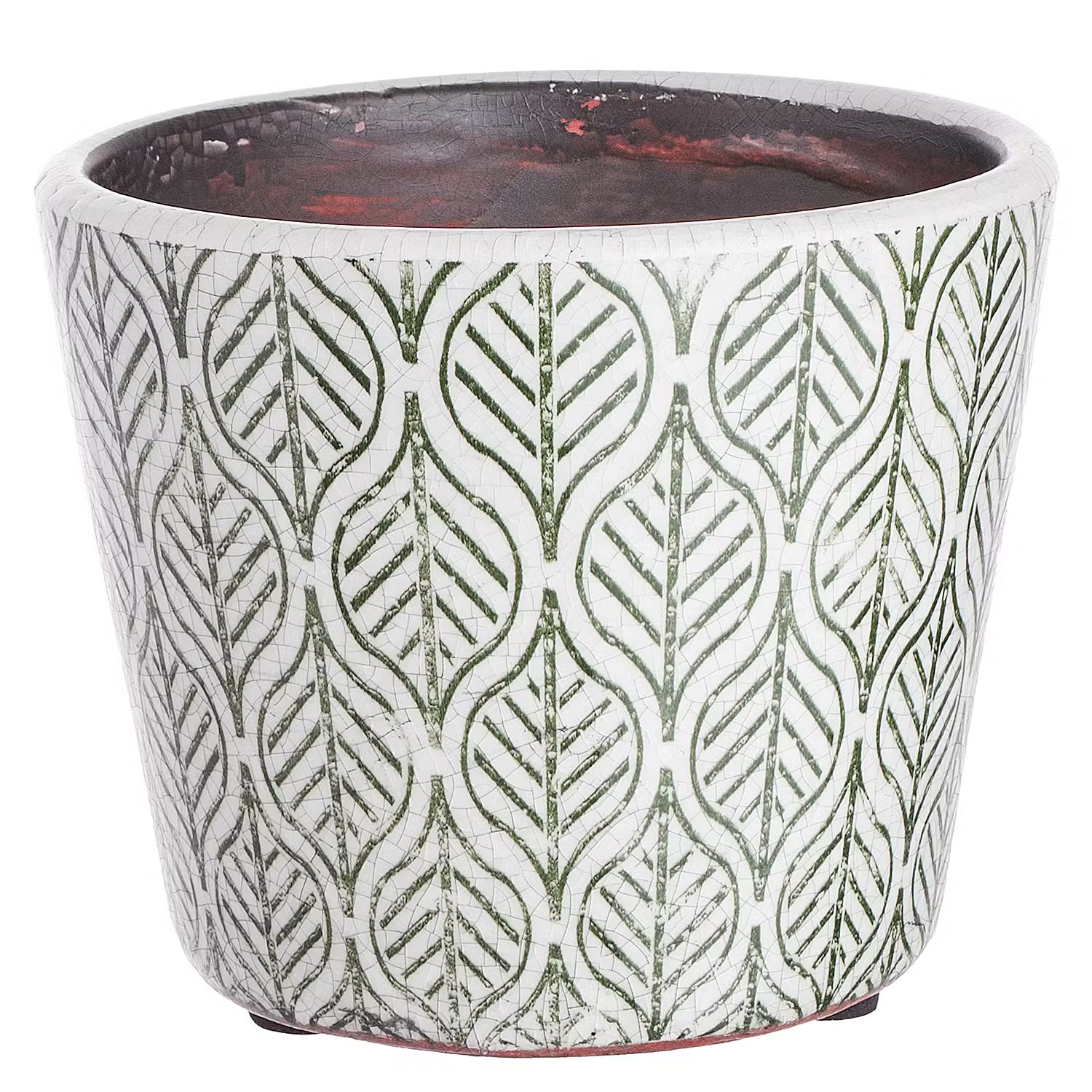 Blumentopf EVERGREEN 6er-Set - Terracotta - Hellgrün