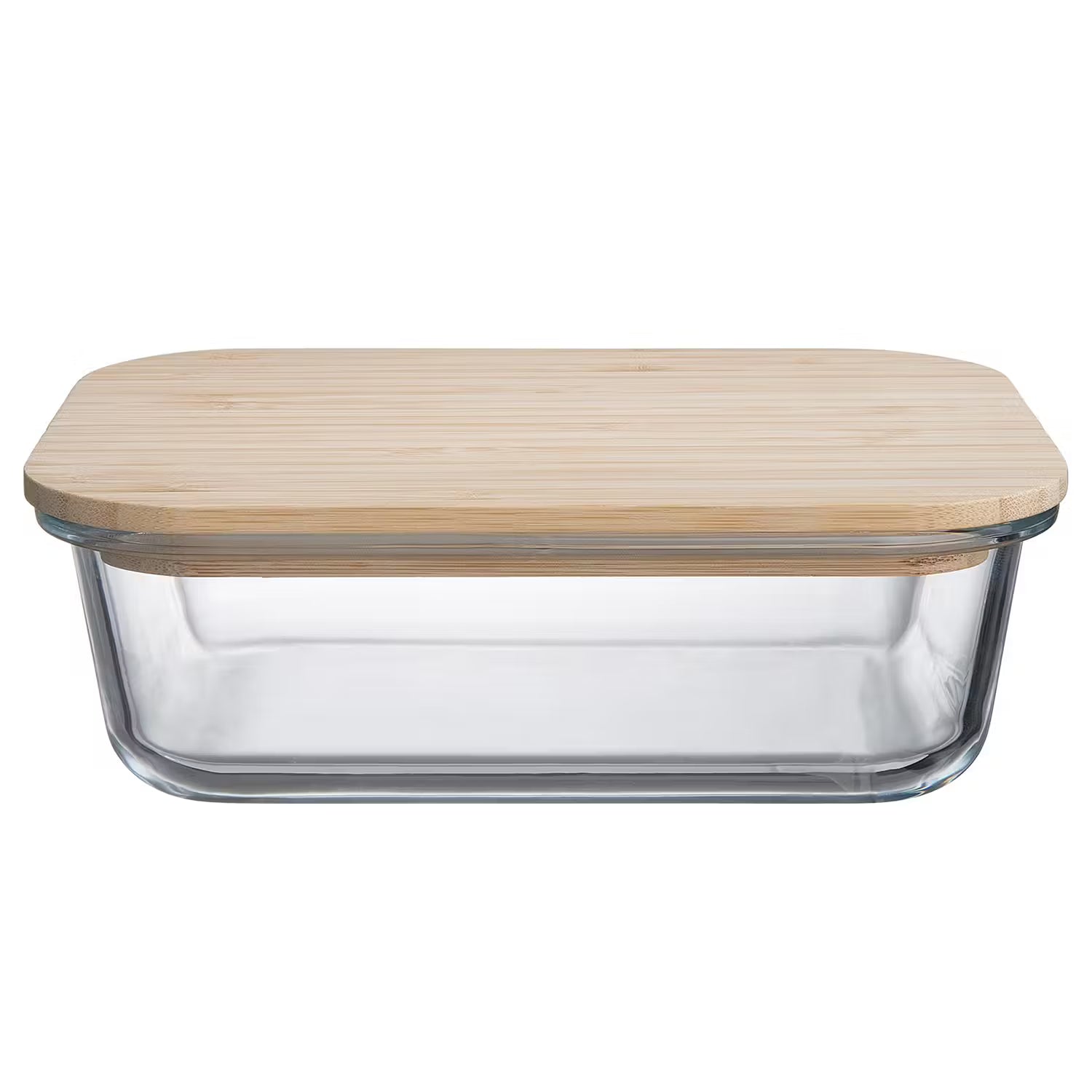 Lunchbox NATURALS 4er-Set - Borosilikatglas / Bambus  - Fassungsvermögen: 1 L