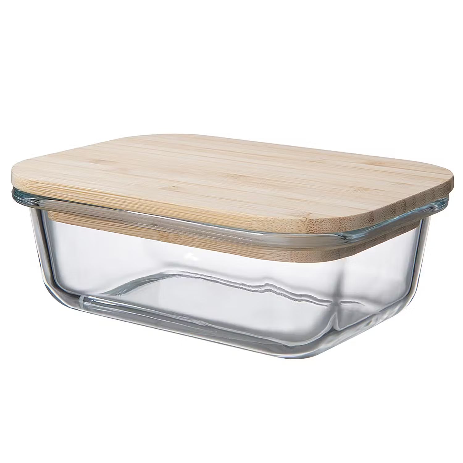 Lunchbox NATURALS 4er-Set - Borosilikatglas / Bambus  - Fassungsvermögen: 0.4 L