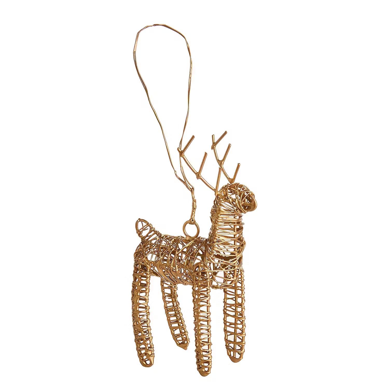 ARTS & CRAFTS Deko-Hirsch 6er-Set - Eisen - Gold