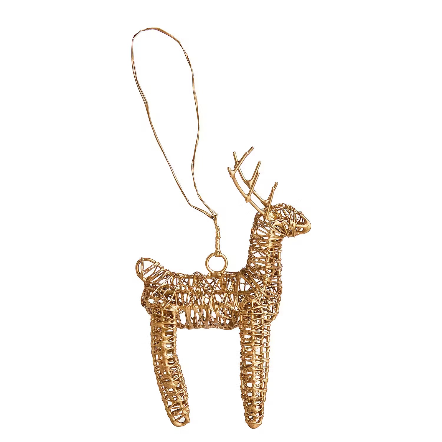 ARTS & CRAFTS Deko-Hirsch 6er-Set - Eisen - Gold