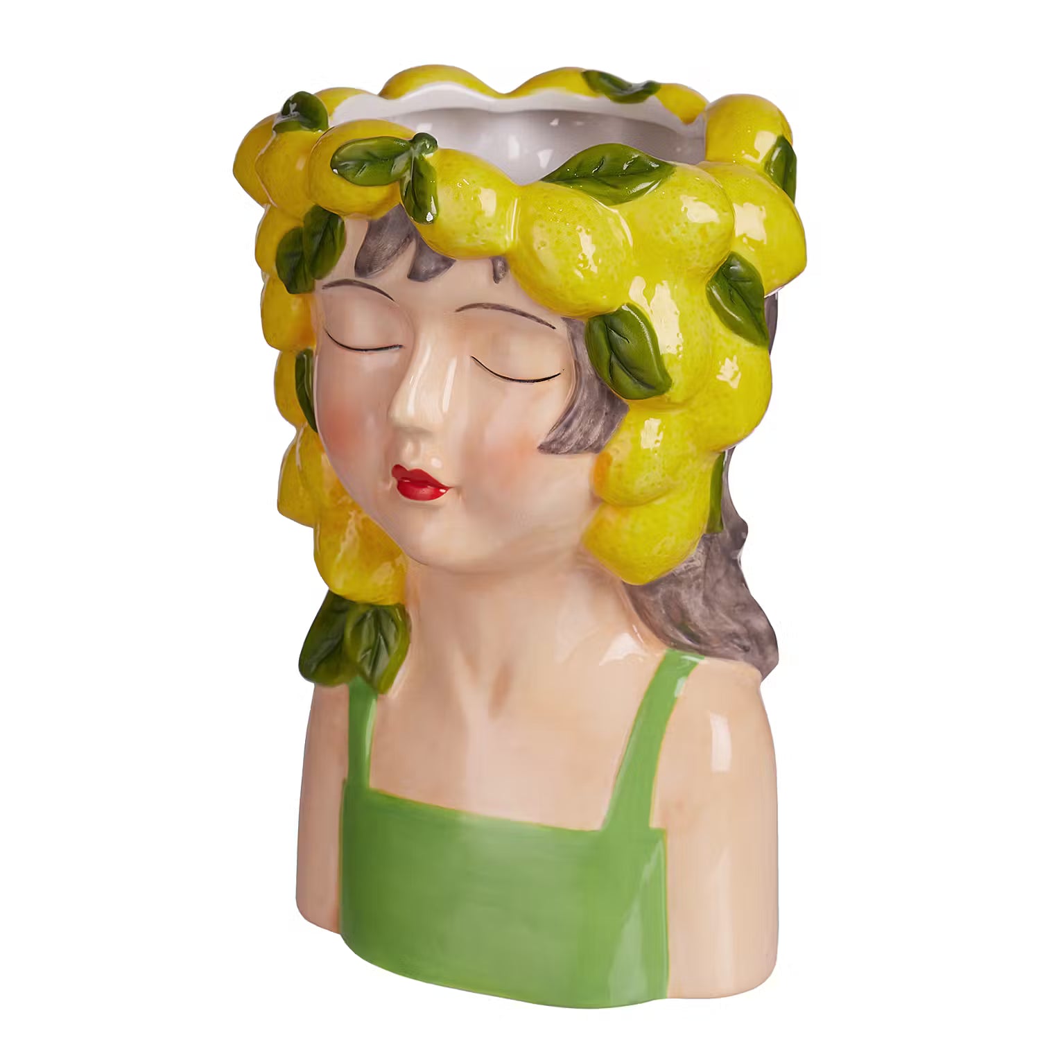 LEMON Vase Lemon Girl 2er-Set - Dolomit - Gelb