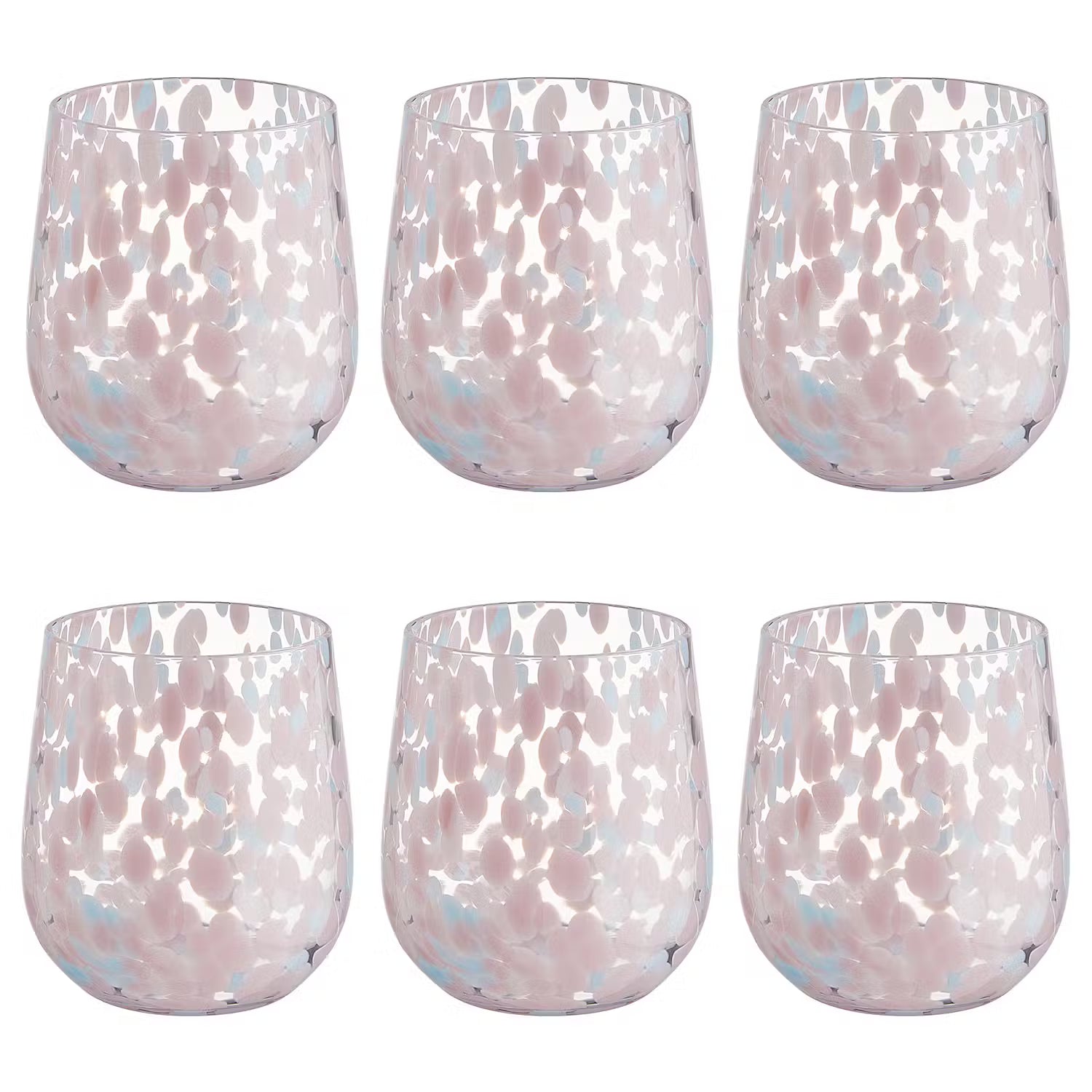 CONFETTI Trinkglas 6er-Set - Klarglas
