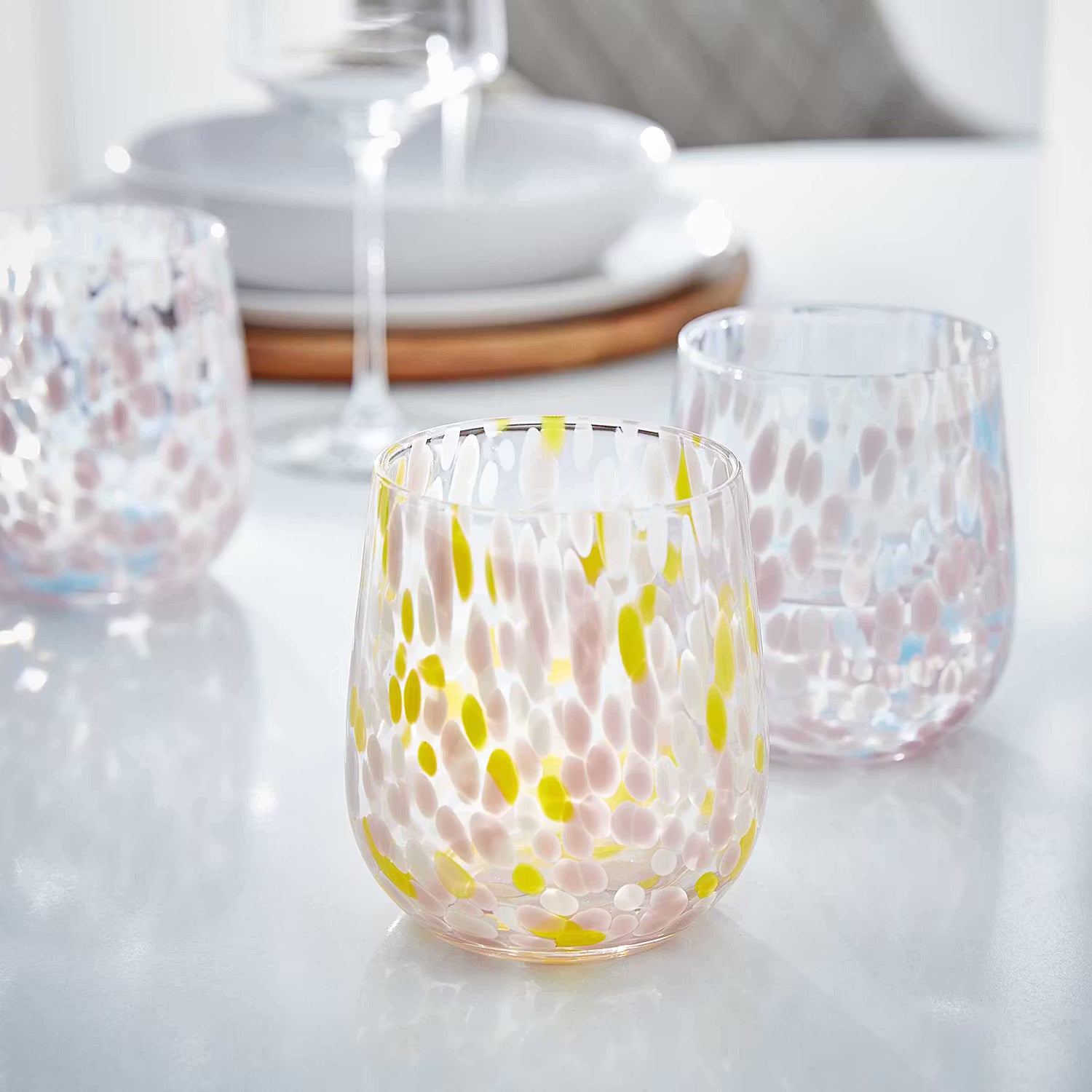 CONFETTI Trinkglas 6er-Set - Klarglas