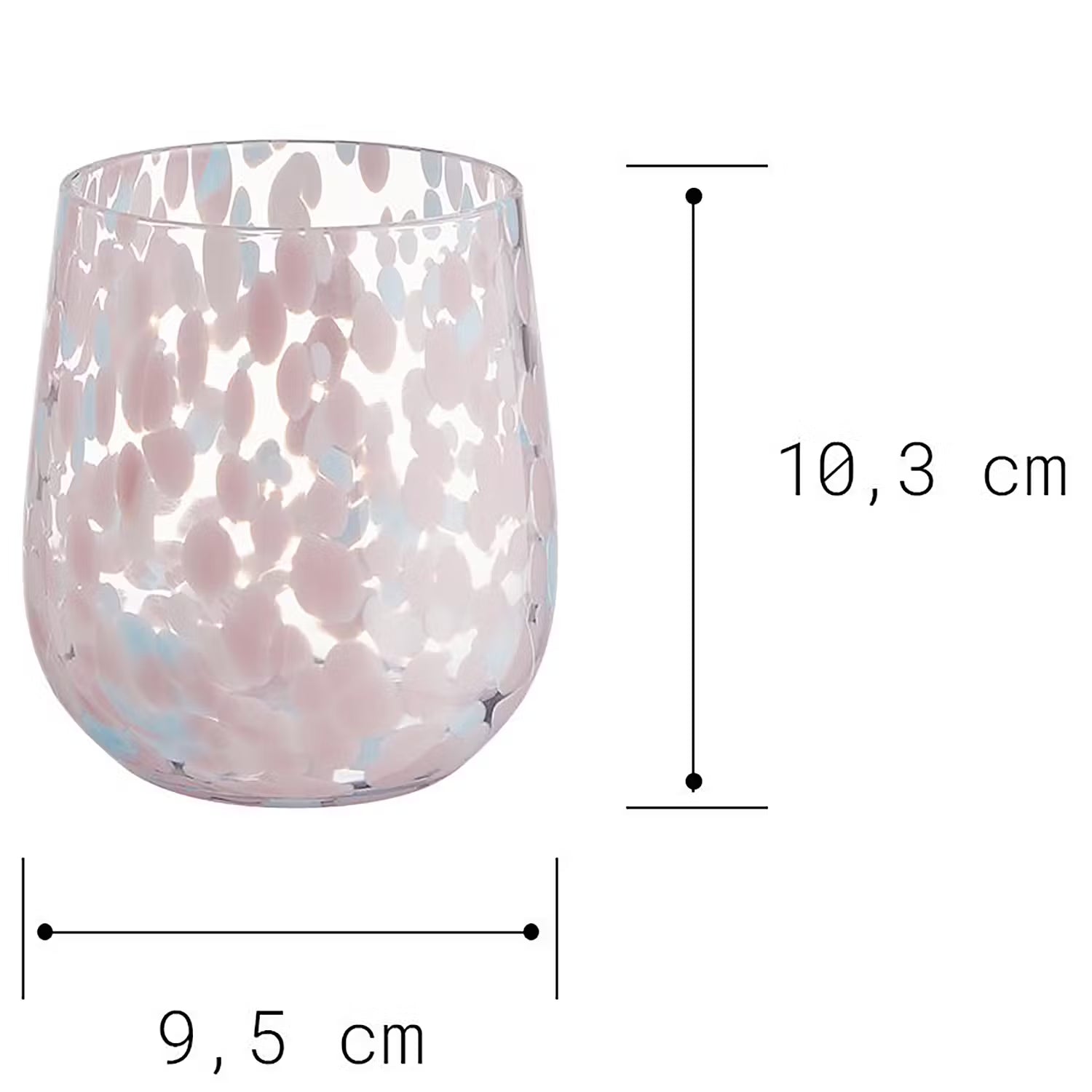 CONFETTI Trinkglas 6er-Set - Klarglas