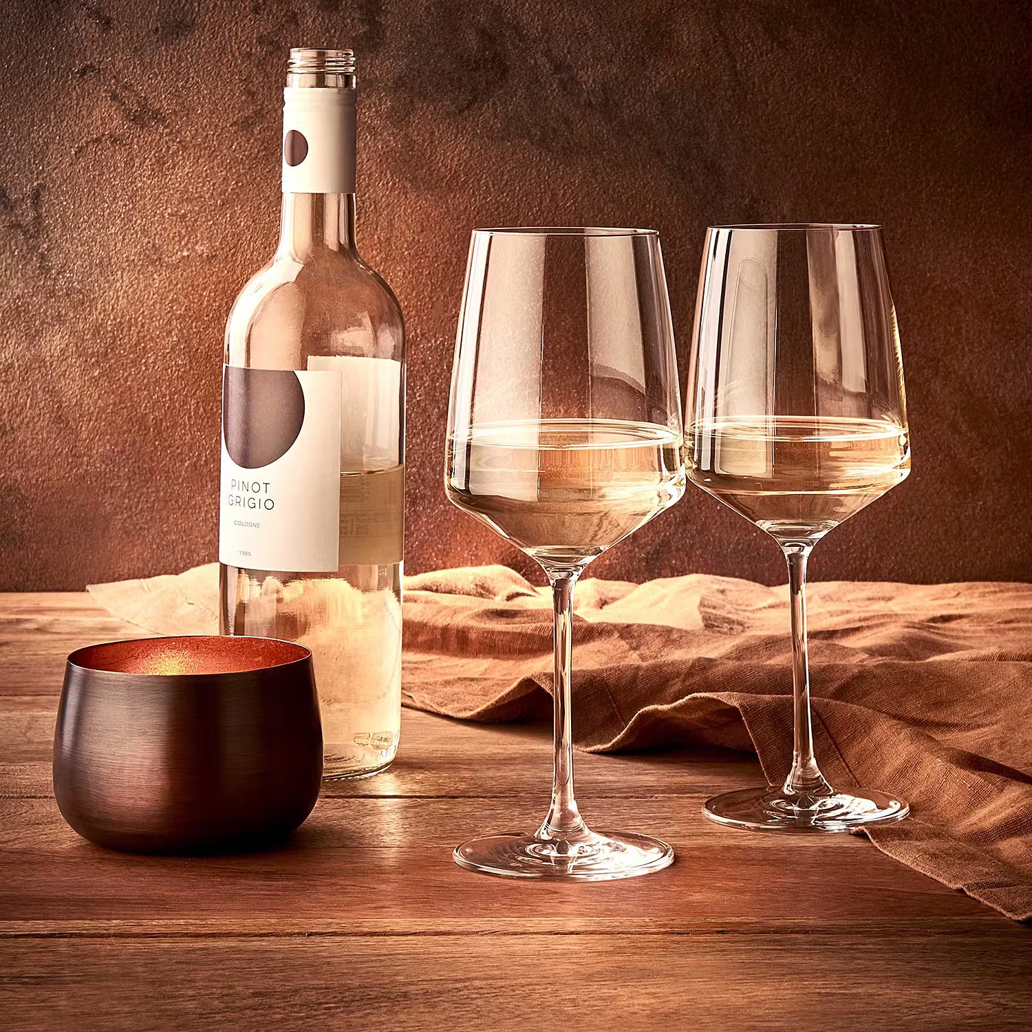 WINE & DINE Weißweinglas 6er-Set - Kristallglas - Transparent