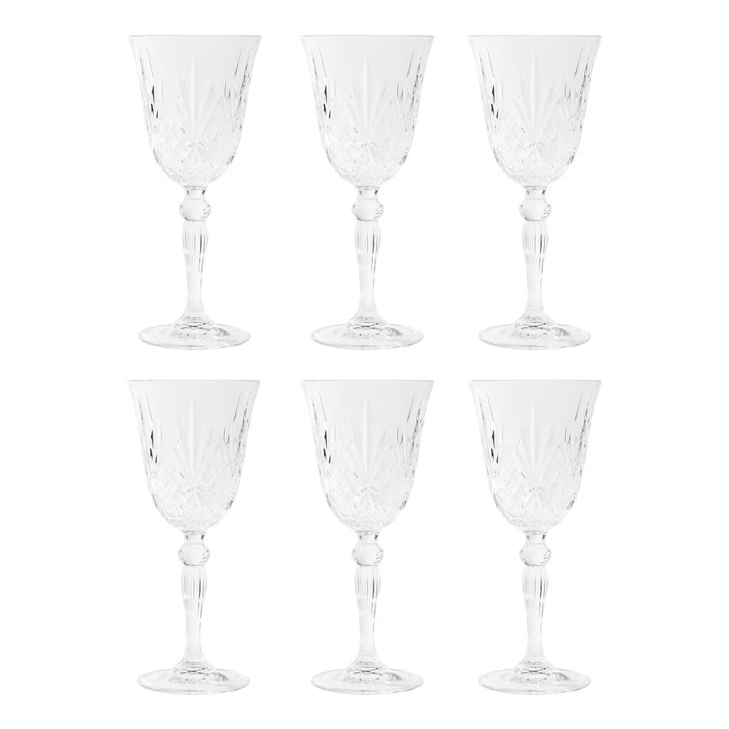 CRYSTAL CLUB Rotweinglas 6er-Set - Kristallglas - Transparent
