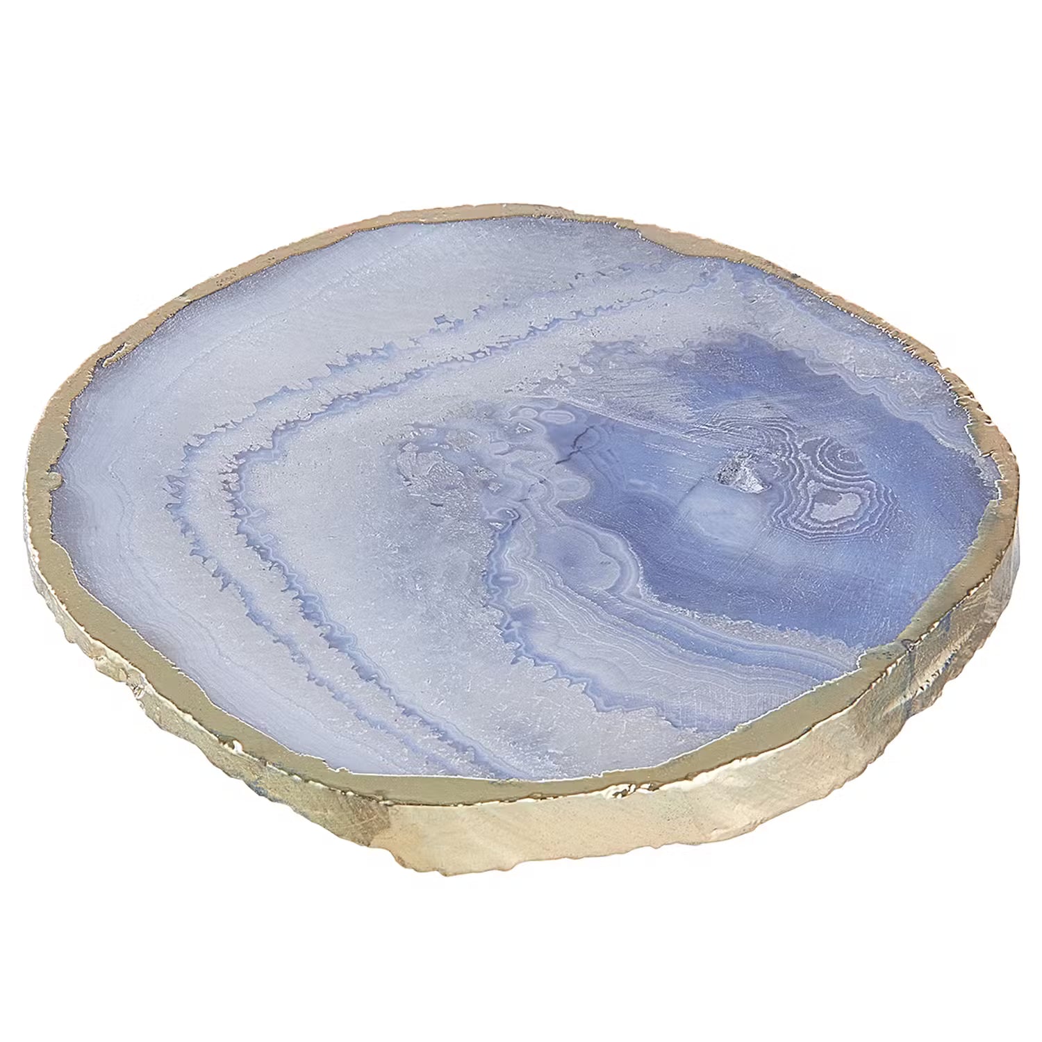 CRYSTAL Untersetzer 4er-Set - Quarz - Blau