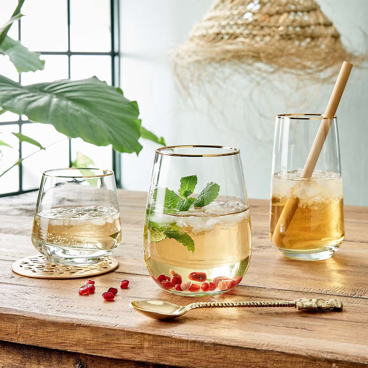 TOUCH OF GOLD Wasserglas 6er-Set – elegant – BUTLERS