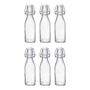 SWING Flasche mit Bügelverschluß 6er-Set - Glas, Edelstahl, Kunststoff - Fassungsvermögen: 0.25 L