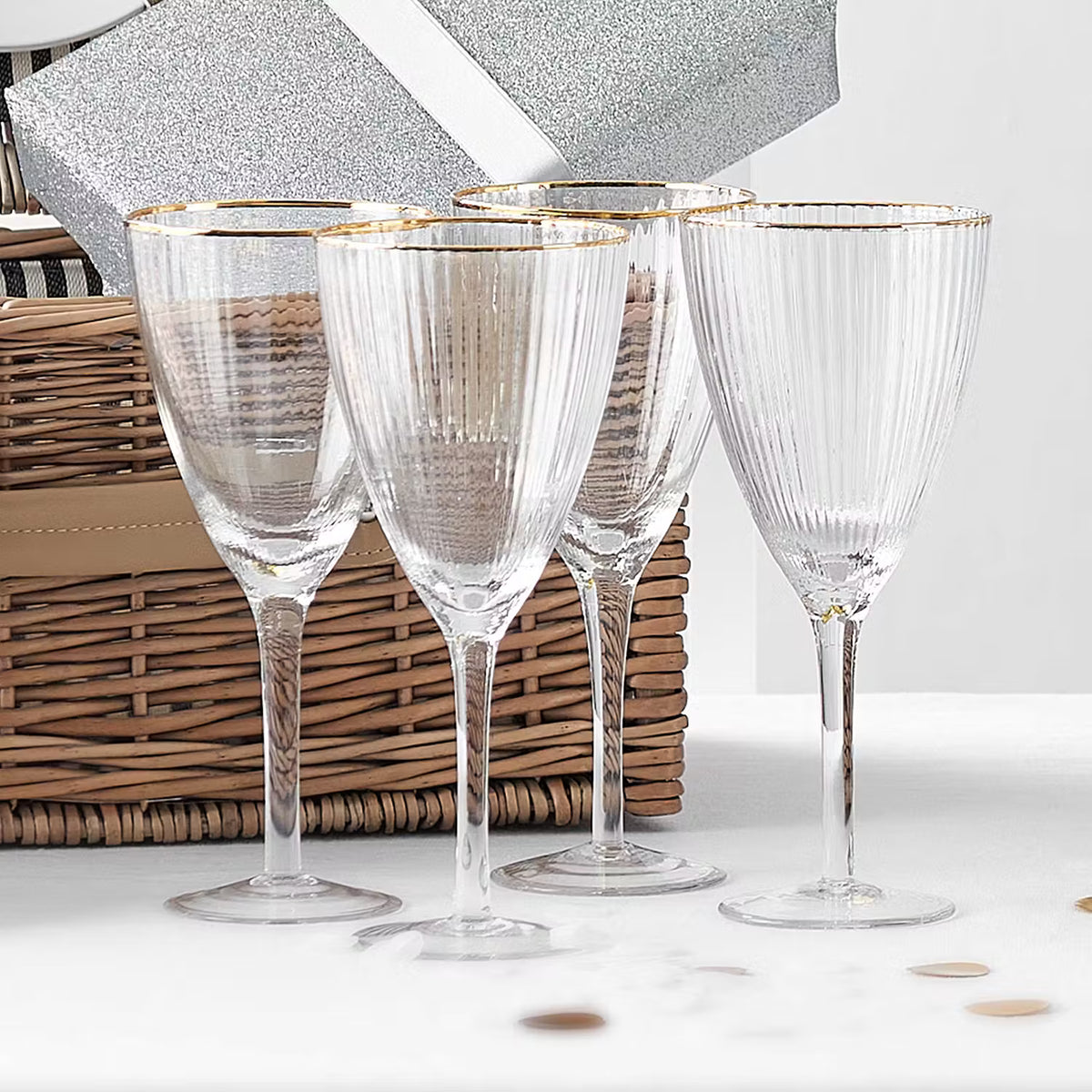 GOLDEN TWENTIES Weinglas 4er-Set – stilvoll – BUTLERS