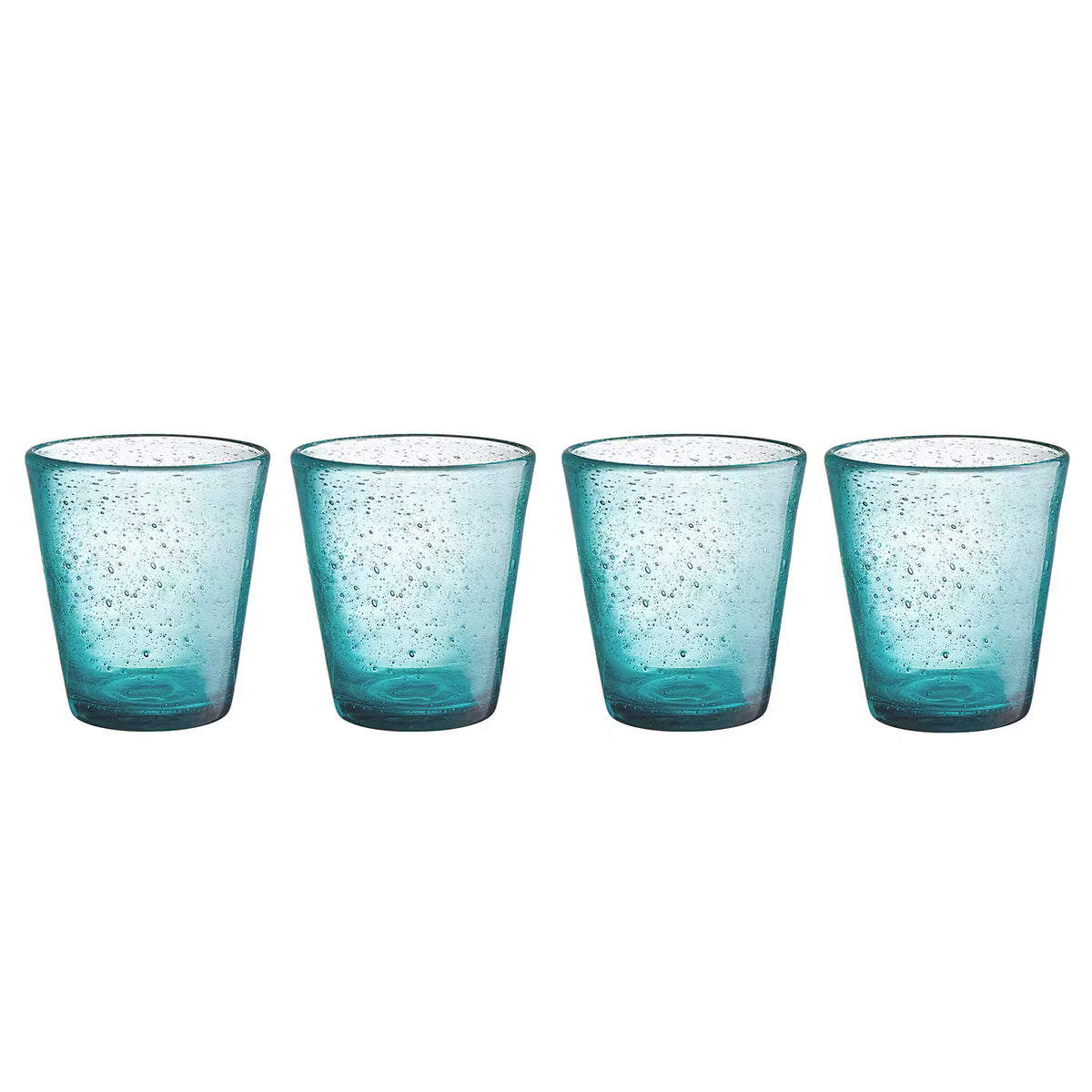 WATER COLOUR Trinkglas 4er-Set – Buntes Prickeln – BUTLERS